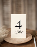 Numery na stół Nowoczesne prosta forma  Eleganckie numerki na stół weselny, numeracja stołów weselnych, proste i delikatne numerki na stoły weselne, dekoracja stołu weselnego 0