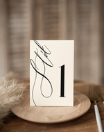 Numery na stół Nowoczesne prosta forma  Eleganckie numerki na stół weselny, numeracja stołów weselnych, proste i delikatne numerki na stoły weselne, dekoracja stołu weselnego 1