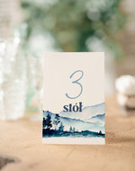 Numery na stół Nowoczesne prosta forma  Eleganckie numerki na stół weselny, numeracja stołów weselnych, proste i delikatne numerki na stoły weselne, dekoracja stołu weselnego 1