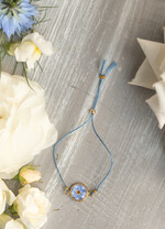 Prezenty dla Panny Młodej  zestawy z koszulką na noc poślubną Prezent na wieczór Panieński - komplet na noc poslubną box prezentowy z podwiązką i bransoletką coś niebieskiego 2