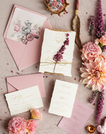 Zaproszenia ślubne Wydzierane Brzegi wyjątkowe zaproszenia ślubne z wrzosem, eleganckie zaproszenia na ślub z wrzosem, delikatne zaproszenia slubne, naturalne zaproszenia slubne z wrzosem12