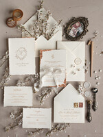 Zaproszenia ślubne Wydzierane Brzegi darte zaproszenia slubne z jedwabną wstążką, wyjątkowe zaproszenia ślubne z wydzieranymi krawędziami, eleganckie darte karty zaproszeń ślubnych 0