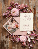 Zaproszenia ślubne Wydzierane Brzegi darte zaproszenia ślubne, eleganckie wydzierane zaproszenia na ślub, wydzierane zaproszenia slubne ze wstążką 7