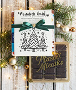 Prezenty oferta dla Firm CZEKOLADA/ pralinki/ bomboniery czekoladki ptasie mleczko bombonierka na prezent świąteczny z logo, Drobne prezenty dla firm świąteczne czekoladki z życzeniami, Bombonierka świąteczna z życzeniami, drobne upominki na święta dla pracowników, świąteczne gadżety kontrahentów0