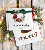 Prezenty oferta dla Firm CZEKOLADA/ pralinki/ bomboniery czekoladki bombonierka na prezent świąteczny z logo,  Drobne prezenty dla firm świąteczne czekoladki z życzeniami, Bombonierka świąteczna z życzeniami, drobne upominki na święta dla pracowników, świąteczne gadżety  kontrahentów0