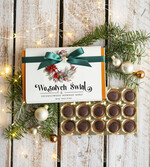 Prezenty oferta dla Firm CZEKOLADA/ pralinki/ bomboniery czekoladki bombonierka na prezent świąteczny z logo,  Drobne prezenty dla firm świąteczne czekoladki z życzeniami, Bombonierka świąteczna z życzeniami, drobne upominki na święta dla pracowników, świąteczne gadżety  kontrahentów0