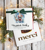 Prezenty oferta dla Firm CZEKOLADA/ pralinki/ bomboniery czekoladki bombonierka na prezent świąteczny z logo,  Drobne prezenty dla firm świąteczne czekoladki z życzeniami, Bombonierka świąteczna z życzeniami, drobne upominki na święta dla pracowników, świąteczne gadżety  kontrahentów0