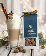 Prezenty oferta dla Firm CHRUPKIE DODATKI Migdały w belgijskiej mlecznej czekoladzie z cynamonem drobne prezenty biznesowe dla firm, drobne słodycze upominki dla pracowników, prezent dla pracowników i kontrahentów, drobne prezenty firmowe0