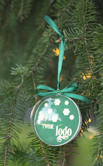 Prezenty oferta dla Firm Bombki ZAWIESZKI na choinkę Prezent Biznesowy Na Święta Bombka gwiazdeczki  z Logo Choinka z logo dla firm idealny upominek B2B2