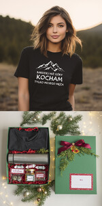 prezenty dla niej Zestawy z Koszulką  Prezent dla Miłośniczki Gór, pomysl na prezent dla niej pod choinkę, prezent na święta dla dziewczyny, kreatywny prezent dla córki 0