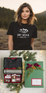 prezenty dla niej Zestawy z Koszulką  Prezent dla Miłośniczki Gór koszulka z napisem góry wołają muszę iść, pomysl na prezent dla niej pod choinkę zestaw z koszulką i termosem, prezent na święta dla dziewczyny koszulka w góry i nie tylko , kreatywny prezent dla córki tatromaniaczki 0