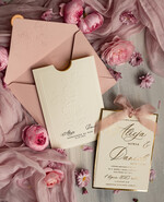 Zaproszenia ślubne z perełkami / tłoczeniem zaproszenia ślubne w kieszonce, eleganckie zaproszenia ślubne z jedwabną wstążką, tłoczone zaproszenia na ślub i wesele, tłoczone złote zaproszenie na ślub8