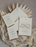 Zaproszenia ślubne z perełkami / tłoczeniem zaproszenia ślubne z tłoczeniem, minimalistyczne zaproszenie na ślub złocone, suchy przetłok złocone zaproszenie na ślub cywilny perły15