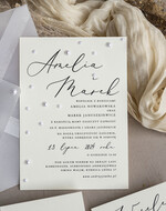 Zaproszenia ślubne z perełkami / tłoczeniem zaproszenia ślubne z perełkami, minimalistyczne zaproszenie na ślub z perełkami i kalką, rwane złocone zaproszenie na ślub cywilny perły4