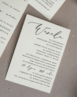 Zaproszenia ślubne z perełkami / tłoczeniem zaproszenia ślubne z perełkami, minimalistyczne zaproszenie na ślub z perełkami i kalką, rwane złocone zaproszenie na ślub cywilny perły6