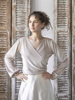 Panna Młoda Bolerka bolerka, narzutki, sweterki Bolerko z odkrytymi plecami, eleganckie bolerko ślubne, bolerko do sukni ślubnej, delikatne bolerko ślubne, letnia narzutka ślubne 0