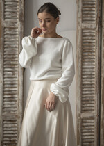 Panna Młoda Bolerka bolerka, narzutki, sweterki ślubne bolerko dla Panny Młodej, sweterkowe bolerko do sukni ślubnej, bolerko z dzianiny w kolorze ecru, ślubne bolerko sweterek8