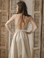 Panna Młoda Bolerka bolerka, narzutki, sweterki perełkowe bolerko na letni ślub, bolerko z perełkami dla Panny Młodej, bolerko do sukni ślubnej w kolorze ecru, narzutka z perełkami do sukni ślubnej9