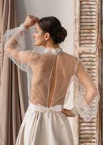 Panna Młoda Bolerka bolerka, narzutki, sweterki delikatne bolerko z tiulu, bolerko na letni ślub, bolerko ślubne z koralikami, delikatna narzutka na suknię ślubną, bolerko do sukni ślubnej, 11