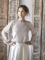 Panna Młoda Bolerka bolerka, narzutki, sweterki Bolerko z odkrytymi plecami, eleganckie bolerko ślubne, bolerko do sukni ślubnej, delikatne bolerko ślubne, letnia narzutka ślubne 1