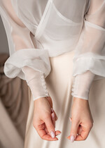 Panna Młoda Bolerka bolerka, narzutki, sweterki Narzutka na letni ślub, Bolerko kopertowe, eleganckie bolerko ślubne, bolerko do sukni ślubnej, delikatne bolerko ślubne, letnia narzutka ślubna9