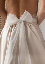 Panna Młoda Bolerka bolerka, narzutki, sweterki kokarda do sukni ślubnej, kokarda z tiulu do sukni slubnej, ozdobna kokarda przewiązywana w pasie do sukni ślubnej 1