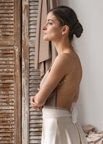 Panna Młoda Bolerka bolerka, narzutki, sweterki kokarda do sukni ślubnej, kokarda z tiulu do sukni slubnej, ozdobna kokarda przewiązywana w pasie do sukni ślubnej 2