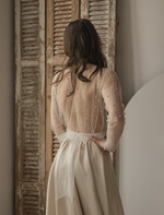 Panna Młoda Bolerka bolerka, narzutki, sweterki perełkowe bolerko na letni ślub, bolerko z perełkami dla Panny Młodej, bolerko do sukni ślubnej w kolorze ecru, narzutka z perełkami do sukni ślubnej2