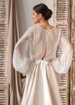 Panna Młoda Bolerka bolerka, narzutki, sweterki szyfonowe bolerko ślubne, narzutka ślubna z szyfonu, bolerko do sukni ślubnej, bolerko ecru z szyfonu11