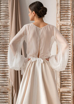 Panna Młoda Bolerka bolerka, narzutki, sweterki szyfonowe bolerko ślubne, narzutka ślubna z szyfonu, bolerko do sukni ślubnej, bolerko ecru z szyfonu14