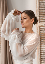 Panna Młoda Bolerka bolerka, narzutki, sweterki szyfonowe bolerko ślubne, narzutka ślubna z szyfonu, bolerko do sukni ślubnej, bolerko ecru z szyfonu17