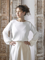 Panna Młoda Bolerka bolerka, narzutki, sweterki Bolerko z odkrytymi plecami, eleganckie bolerko ślubne, bolerko do sukni ślubnej, delikatne bolerko ślubne, letnia narzutka ślubne 2