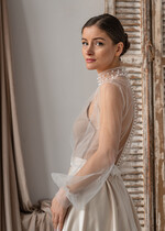 Panna Młoda Bolerka bolerka, narzutki, sweterki bolerko na letni ślub, bolerko ślubne z koralikami, delikatna narzutka na suknię ślubną, bolerko do sukni ślubnej, 4