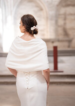 Panna Młoda Bolerka bolerka, narzutki, sweterki ślubne bolerka, etola na ślub welurowa ciepła 1