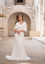 Panna Młoda Bolerka bolerka, narzutki, sweterki ślubne bolerka, etola na ślub welurowa ciepła 4