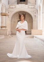 Panna Młoda Bolerka bolerka, narzutki, sweterki ślubne bolerka, etola na ślub welurowa ciepła 5