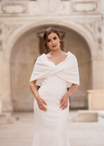 Panna Młoda Bolerka bolerka, narzutki, sweterki ślubne bolerka, etola na ślub welurowa ciepła 0