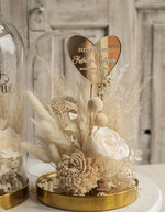 Prezenty, Podziękowania dla Rodziców Kompozycje Kwiatowe / Flowerboxy ślubne podziekowania dla rodzicow prezent dla mamy i taty na wesele kwiaty w kopule kompozycja z kwiatów suszonych pomysł na prezent dla rodziców, wieczne róże16