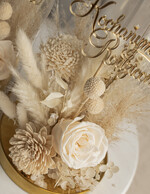 Prezenty, Podziękowania dla Rodziców Kompozycje Kwiatowe / Flowerboxy ślubne podziekowania dla rodzicow prezent dla mamy i taty na wesele kwiaty w kopule kompozycja z kwiatów suszonych pomysł na prezent dla rodziców, wieczne róże6