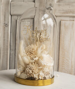 Prezenty, Podziękowania dla Rodziców Kompozycje Kwiatowe / Flowerboxy ślubne podziekowania dla rodzicow prezent dla mamy i taty na wesele kwiaty w kopule kompozycja z kwiatów suszonych pomysł na prezent dla rodziców, wieczne róże19