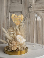 Prezenty, Podziękowania dla Rodziców Kompozycje Kwiatowe / Flowerboxy ślubne podziekowania dla rodzicow prezent dla mamy i taty na wesele kwiaty w kopule kompozycja z kwiatów suszonych pomysł na prezent dla rodziców, wieczne róże28