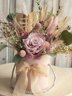 Prezenty, Podziękowania dla Rodziców Kompozycje Kwiatowe / Flowerboxy podziekowania dla rodzicow prezent dla mamy i taty na wesele, kompozycja z kwiatów suszonych pomysł na prezent dla rodziców, wieczne róże, flower box dla rodziców4