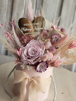 Prezenty, Podziękowania dla Rodziców Kompozycje Kwiatowe / Flowerboxy podziekowania dla rodzicow prezent dla mamy i taty na wesele, kompozycja z kwiatów suszonych pomysł na prezent dla rodziców, wieczne róże, flower box dla rodzicow0