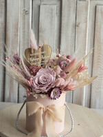 Prezenty, Podziękowania dla Rodziców Kompozycje Kwiatowe / Flowerboxy podziekowania dla rodzicow prezent dla mamy i taty na wesele, kompozycja z kwiatów suszonych pomysł na prezent dla rodziców, wieczne róże, flower box dla rodzicow4