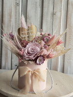 Prezenty, Podziękowania dla Rodziców Kompozycje Kwiatowe / Flowerboxy podziekowania dla rodzicow prezent dla mamy i taty na wesele, kompozycja z kwiatów suszonych pomysł na prezent dla rodziców, wieczne róże, flower box dla rodzicow7