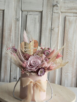 Prezenty, Podziękowania dla Rodziców Kompozycje Kwiatowe / Flowerboxy podziekowania dla rodzicow prezent dla mamy i taty na wesele, kompozycja z kwiatów suszonych pomysł na prezent dla rodziców, wieczne róże, flower box dla rodzicow8