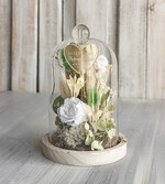 Prezenty, Podziękowania dla Rodziców Kompozycje Kwiatowe / Flowerboxy Personalizowane podziękowania dla Rodziców flowerbox z suszonych kwiatów, Wieczna róża Podziękowanie od Młodej Pary kwiaty w szklanej kopule, pomysł na prezent dla Rodziców lub Mamy5