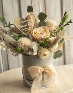 Prezenty, Podziękowania dla Rodziców Kompozycje Kwiatowe / Flowerboxy podziekowania dla rodzicow prezent dla mamy i taty na wesele, kompozycja z kwiatów suszonych pomysł na prezent dla rodziców, wieczne róże, flower box dla rodziców0