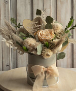 Prezenty, Podziękowania dla Rodziców Kompozycje Kwiatowe / Flowerboxy podziekowania dla rodzicow prezent dla mamy i taty na wesele, kompozycja z kwiatów suszonych pomysł na prezent dla rodziców, wieczne róże, flower box dla rodziców7