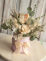 Prezenty, Podziękowania dla Rodziców Kompozycje Kwiatowe / Flowerboxy flowerbox z wieczną róża, prezent dla mamy i taty na wesele, kompozycja z kwiatów suszonych pomysł na prezent dla rodziców, wieczne róże, flower box dla rodziców0